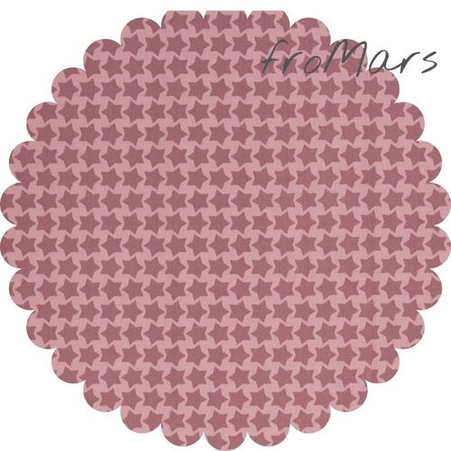 Staaars von Farbenmix - lebensmittelechte beschichtete Baumwolle - Rosa/Altrosa