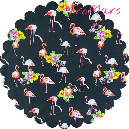 Softshell - Flamingos - Schwarz